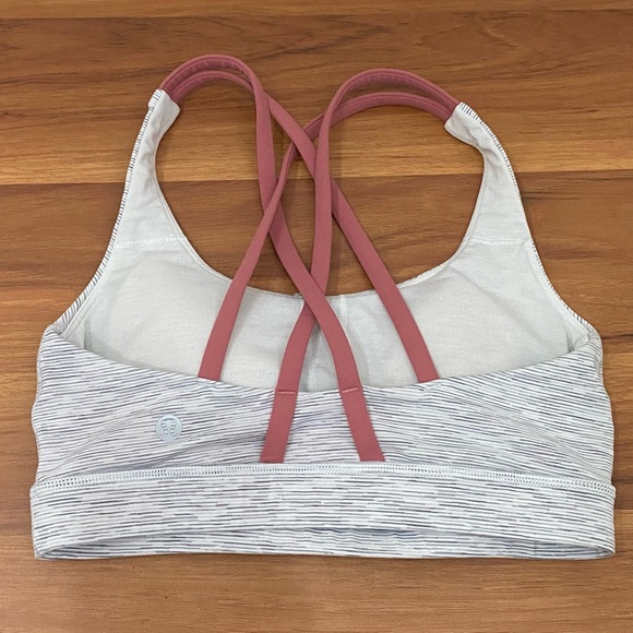 LULULEMON Energy Bra in Wee Are From Space Nimbus Battleship/Pink Puff Size 4 - Picture 2 of 13